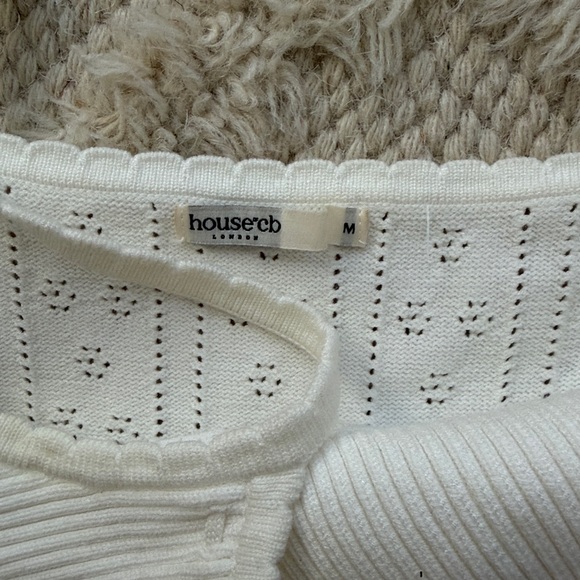 House Of Cb Myla Pointelle Maxi Sweater Dress - Picture 4 of 5